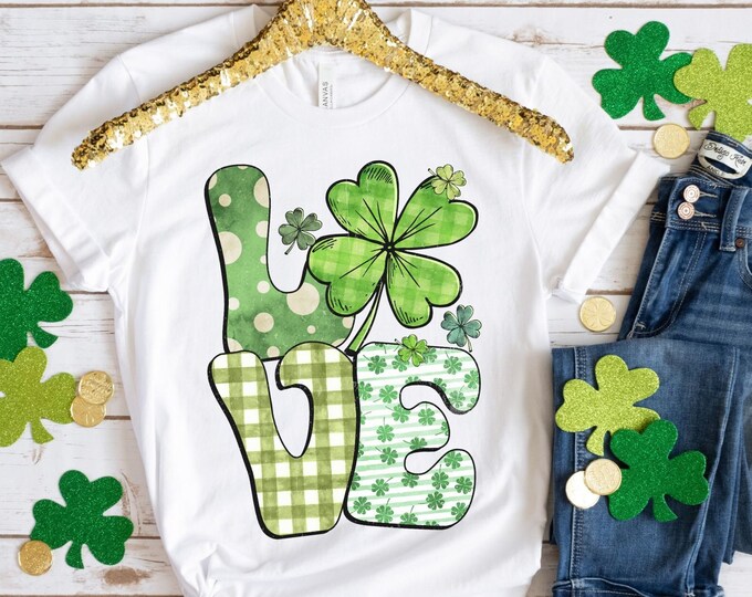 LUCKY SHIRT St Patricks Day Shirt Women Saint Patricks Day Shirts St  Paddys Day Shirt Rainbow Shirt four leaf clover shirt green