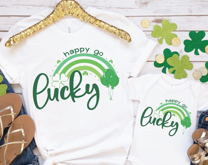Lucky Vibes St Patricks Day Shirt Women Saint Patricks Day Shirts Cute St Paddys Day Shirt St Patrick Day Shirt four leaf clover shirt green
