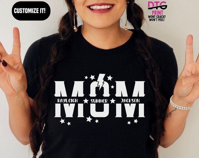 Mother's Day Shirt for Mom Shirt Personalized Gift for Mom Birthday Gift for Mothers Day Shirt for Friend Gift Custom Mom Shirt for Mother