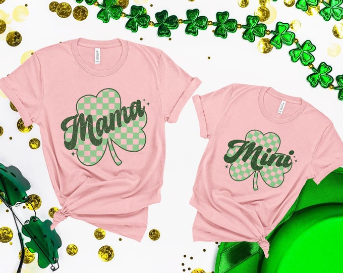 Mommy and Me St Patricks Day Shirts, Lucky Mama Sweatshirt, Mommy and Me Outfit, Boy Mama Shirt, Matching St Patricks Day, Toddler, Baby