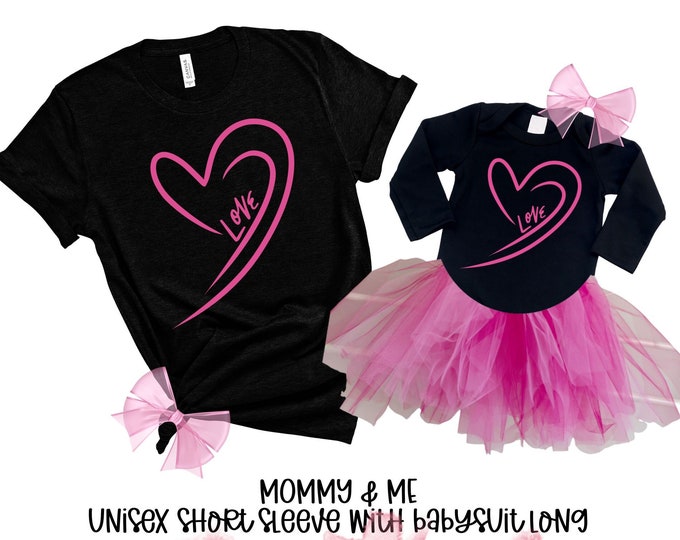 Valentine's Sweatshirt - Love Heart Sweatshirt - Cute Valentine's Sweater - Mom Valentine's Shirt, Matching Mommy and Me Valentine Shirts
