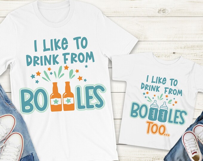 Funny Dad Shirt, Daddy t-shirt, Shirt for Dad, Father's Day tee, Funny gift for dad, Daddy's Little Buddy Shirt, Daddy and Mini Me Shirt