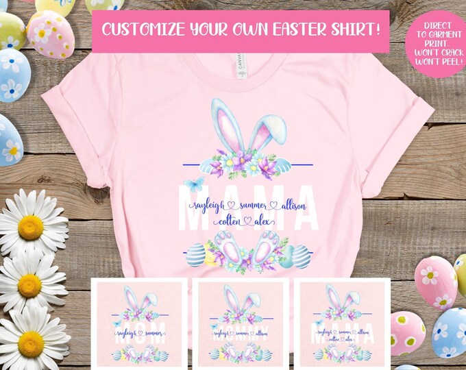 Mommy and Me Easter Bunny Shirt, Bunny With Glasses Shirt, Easter Bunny Shirt, Kids Easter Shirt, Women's Easter Shirt, Mommy and Me Outfit
