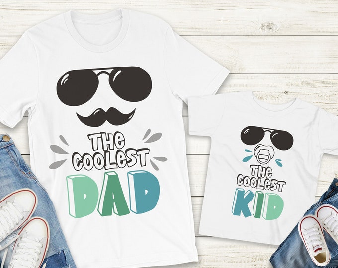 Cool Dad Shirt, Daddy t-shirt, Shirt for Dad, Father's Day tee, Funny gift for dad, Matching Dad and Son Shirt, Daddy and Mini Me Shirt