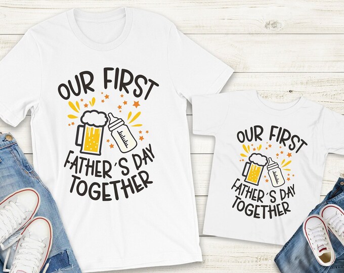 First Father's Day Shirt for Dad, Father's Day tee, Funny gift for dad, Daddy's Little Buddy Shirt, Daddy and Mini Me Shirt, Matching shirt