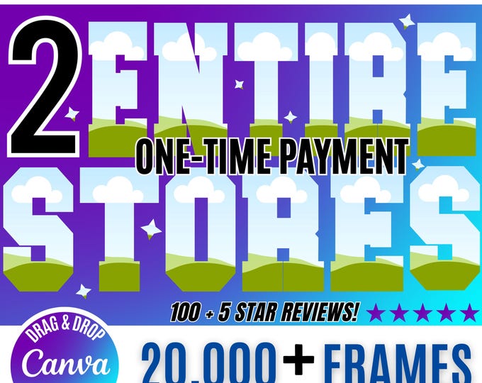 20,000+ Canva Frames MEGA Bundle: All Access (Digital Download)
