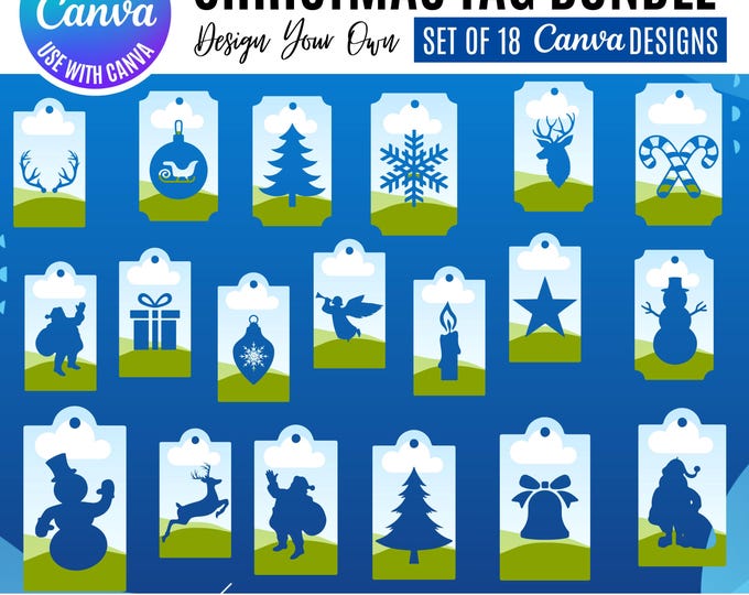 Christmas Canva Templates Bundle: Holiday Journal & Tags (Digital Download)
