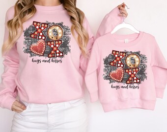 Valentine's Sweatshirt - Love Heart Sweatshirt - Cute Valentine's Sweater - Mom Valentine's Shirt, Matching Mommy and Me Valentine Shirts