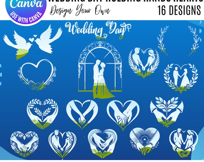 Wedding Canva Frames, Canva Wedding Templates, Wifey Canva Templates, Templates for Wedding, Wedding Design Templates, Drag & Drop Templates