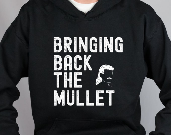 Funny Sweatshirt for Guy, Guy with Mullet Sweatshirt, Funny 80's Sweatshirt, Retro Sweatshirt, Sweatshirt for Someone with a Mullet