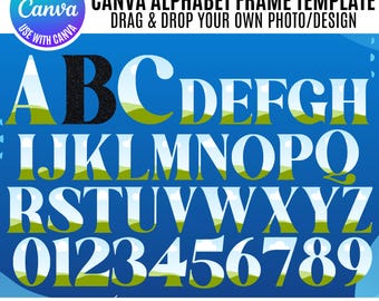 Canva Alphabet Letters Bundle: Modern DIY Design Elements (Digital Download)