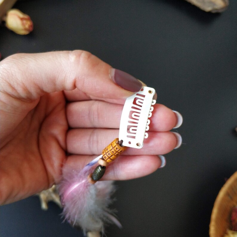 Feather hair clip Indian hair accessories Boho hair feathers Bridal hair accessories Feather hair extension clip