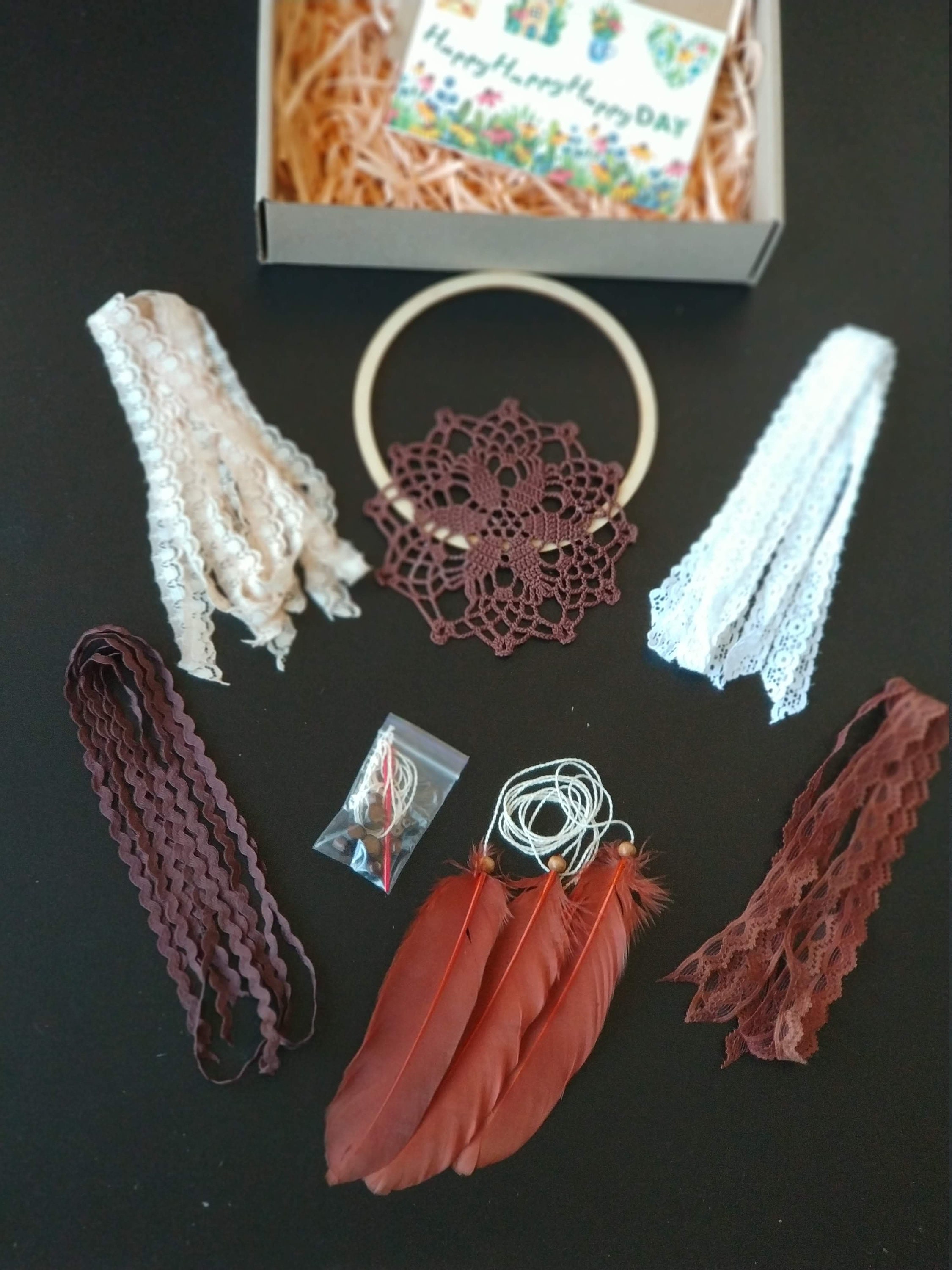Dream catcher kit DIY dream catcher kit Boho dreamcatcher Etsy