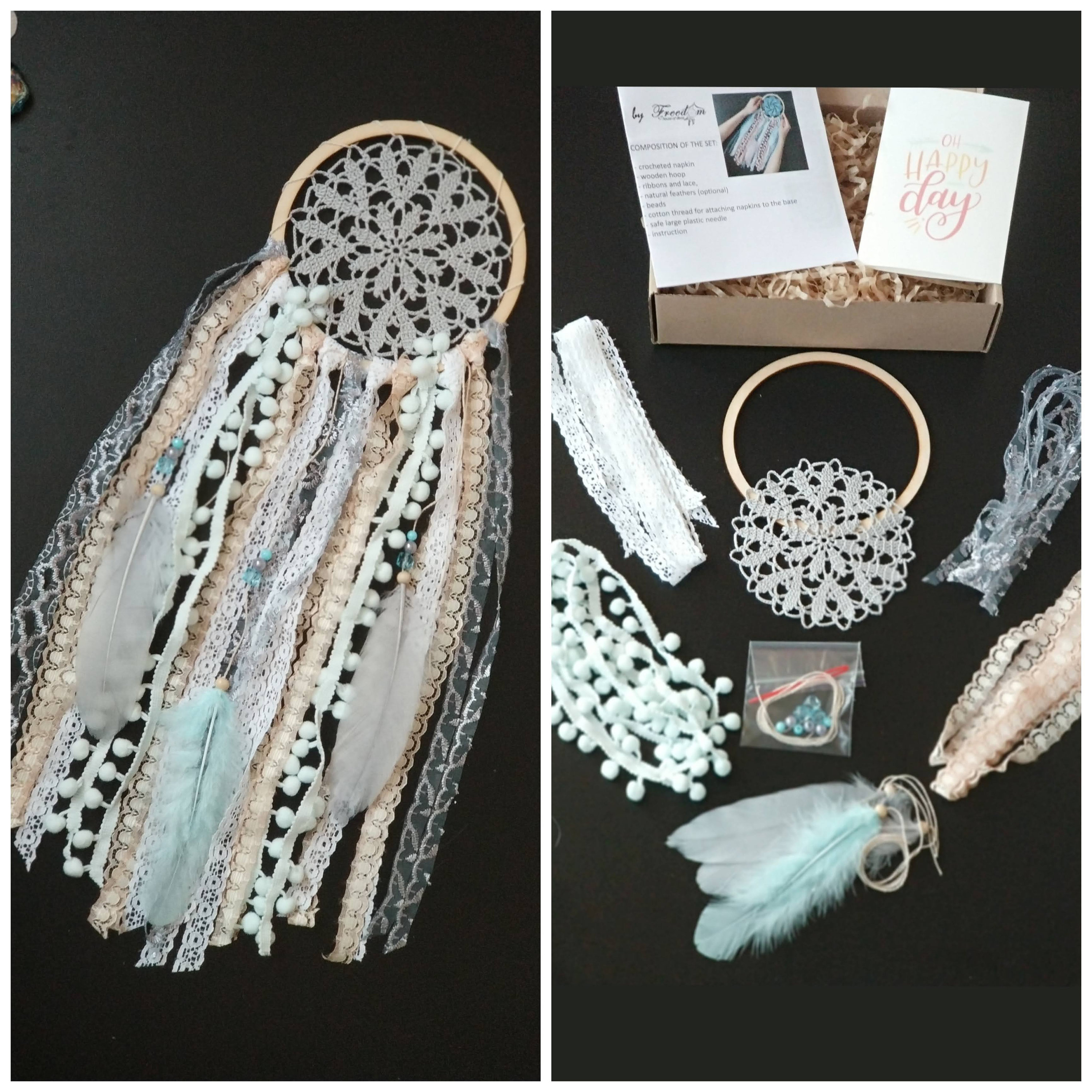 Make your own kit kids Dream catcher kit DIY dream catcher kit | Etsy