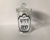 Witch Herb Jar Weed Holder Stash Holder Stash Jar Weed Jar Pot Jar Pot Holder Witches Herb