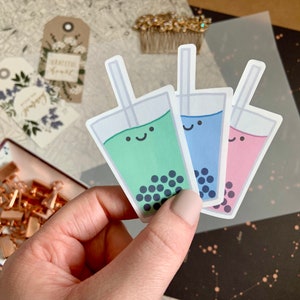 Cute Kawaii Boba Drink Sticker