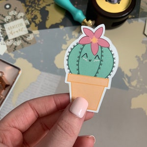 Cute Cactus Journal Sticker