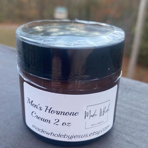 men’s wild yam cream 2 oz glass jar