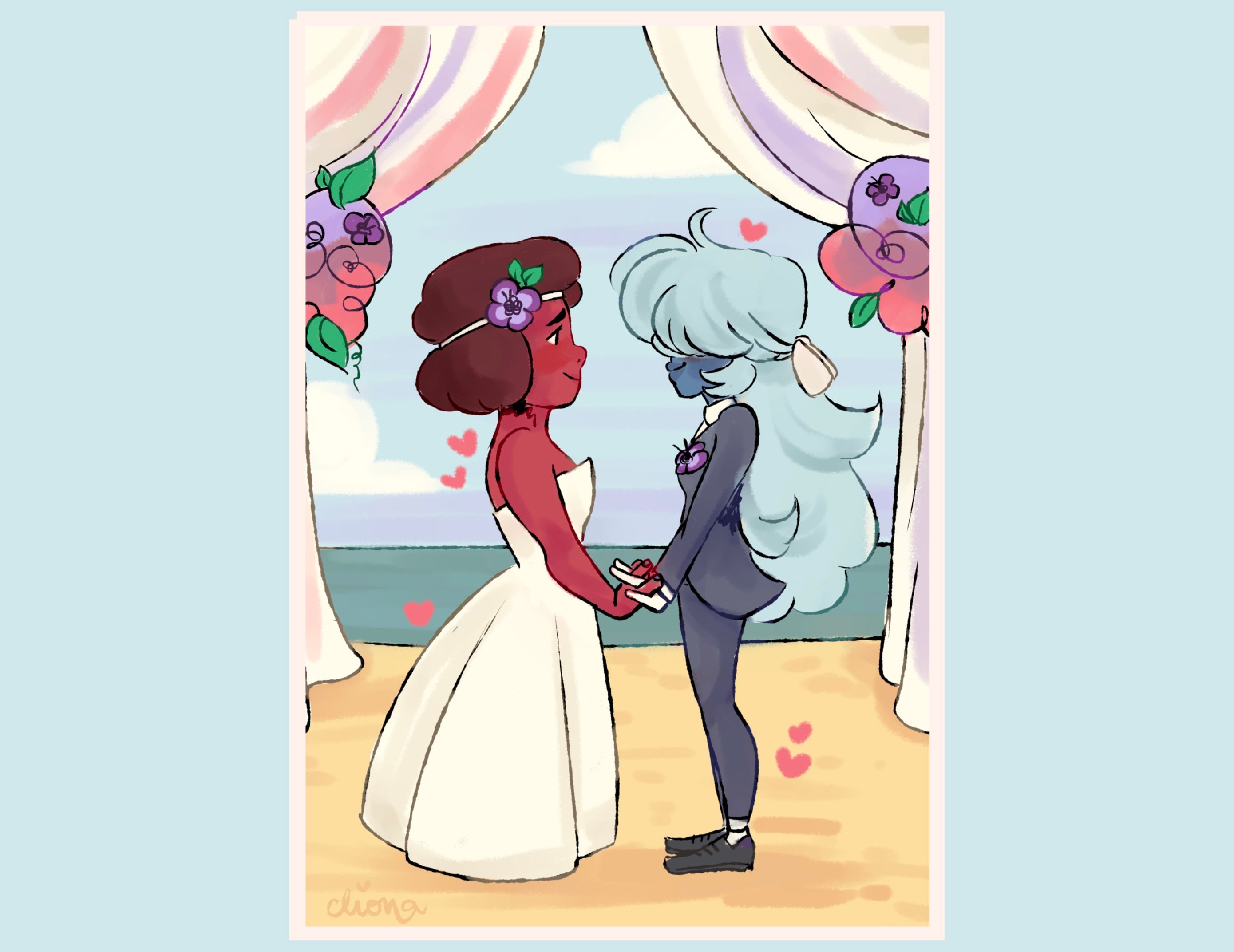 Ruby Sapphire Wedding Etsy Australia