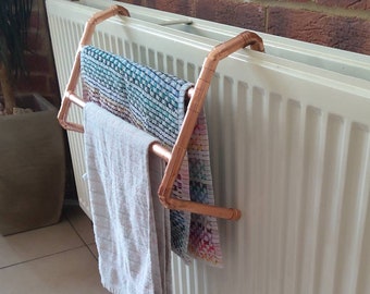 Towel Rail Hook Over for a Radiator 42cm Copper Pipe - Etsy UK