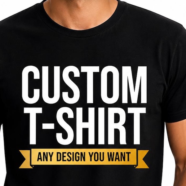 Design di t-shirt personalizzate: la tua idea, foto, testo o logo per una maglietta.