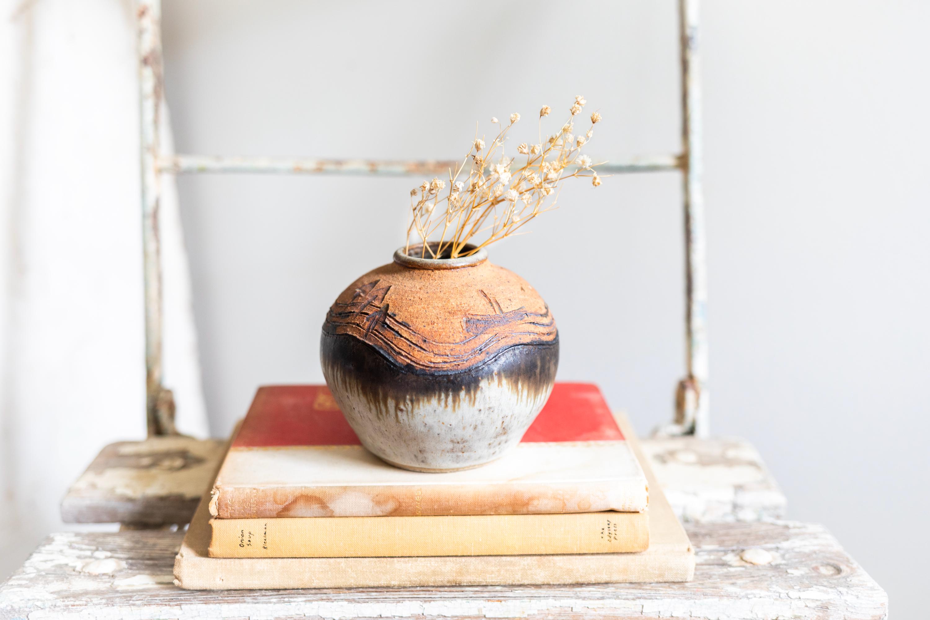 Vintage Hand Thrown Artist Signed Vase | Vintage Pottery Vase | Studio ...