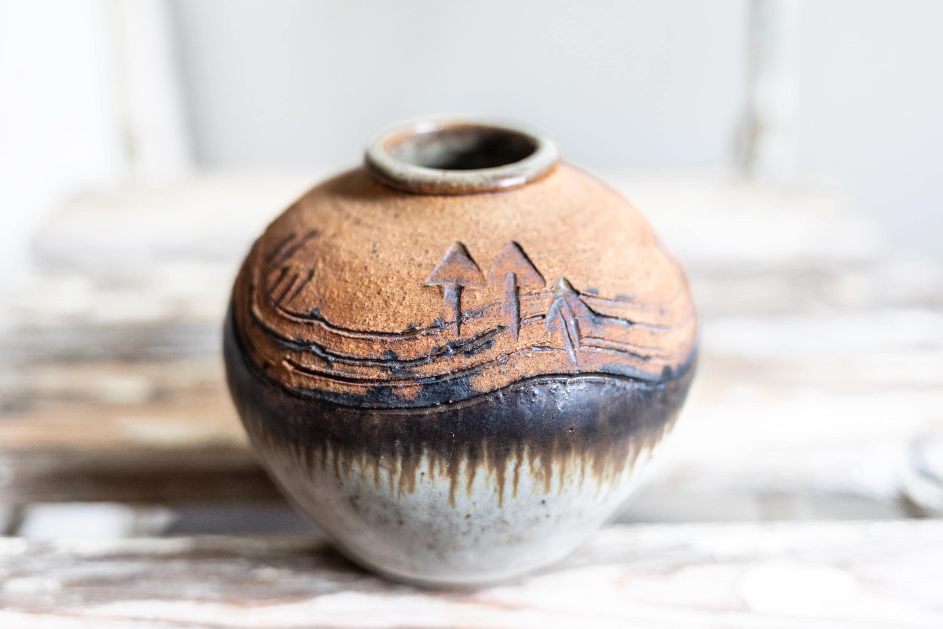 Vintage Hand Thrown Artist Signed Vase | Vintage Pottery Vase | Studio ...