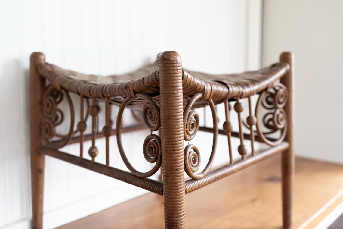 RARE Antique American Thebes Stool From Heywood Brothers Wakefield ...