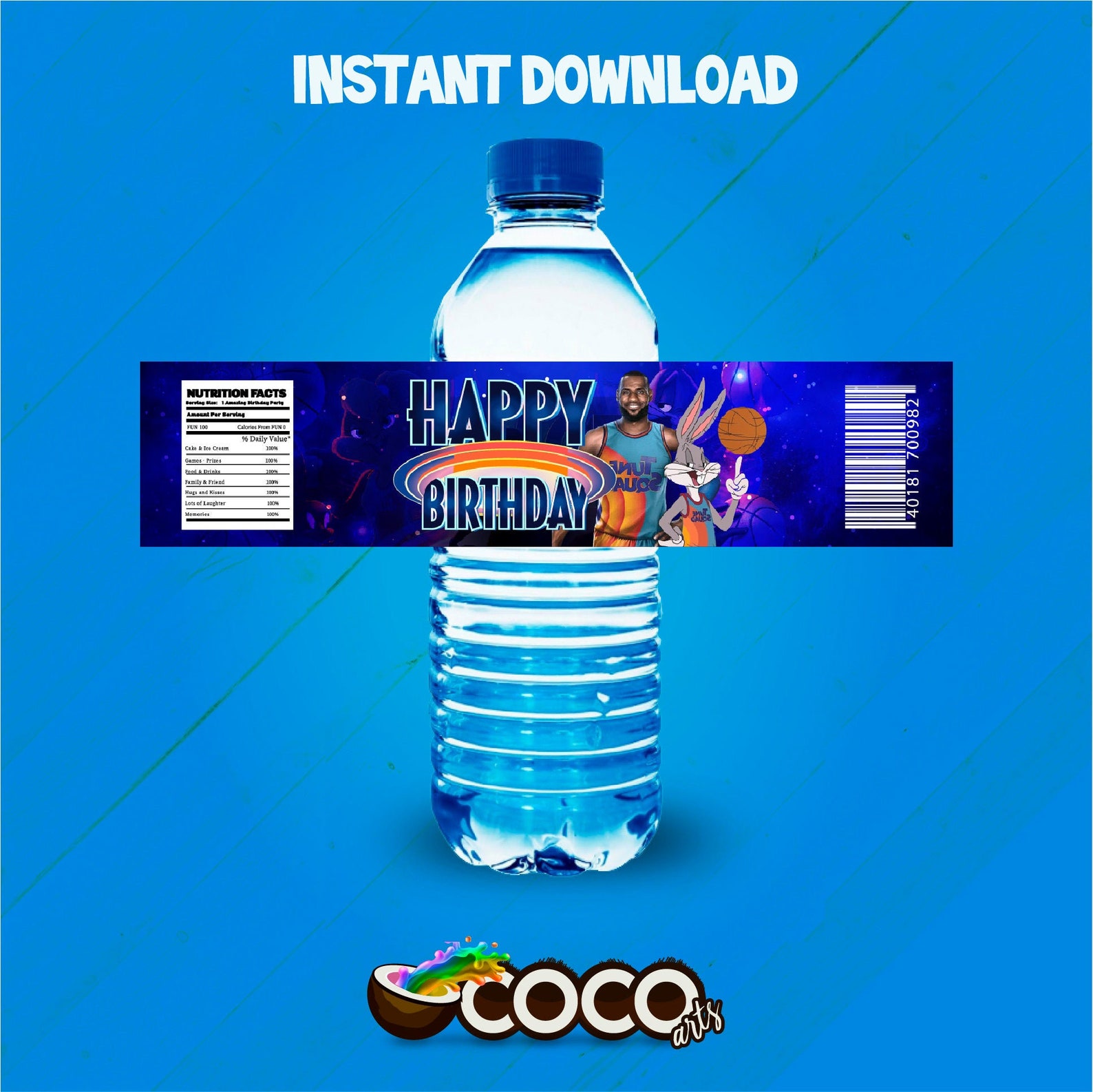 Space Jam Water Bottle Labels. Space Jam Wraps. Space Jam Etsy