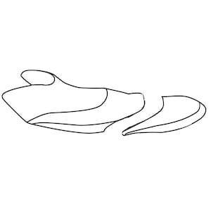 DIY Seat Skins - Vervanging Seat Cover Skin voor Yamaha - 2002 - 2008 FX (geen cruiser modellen)