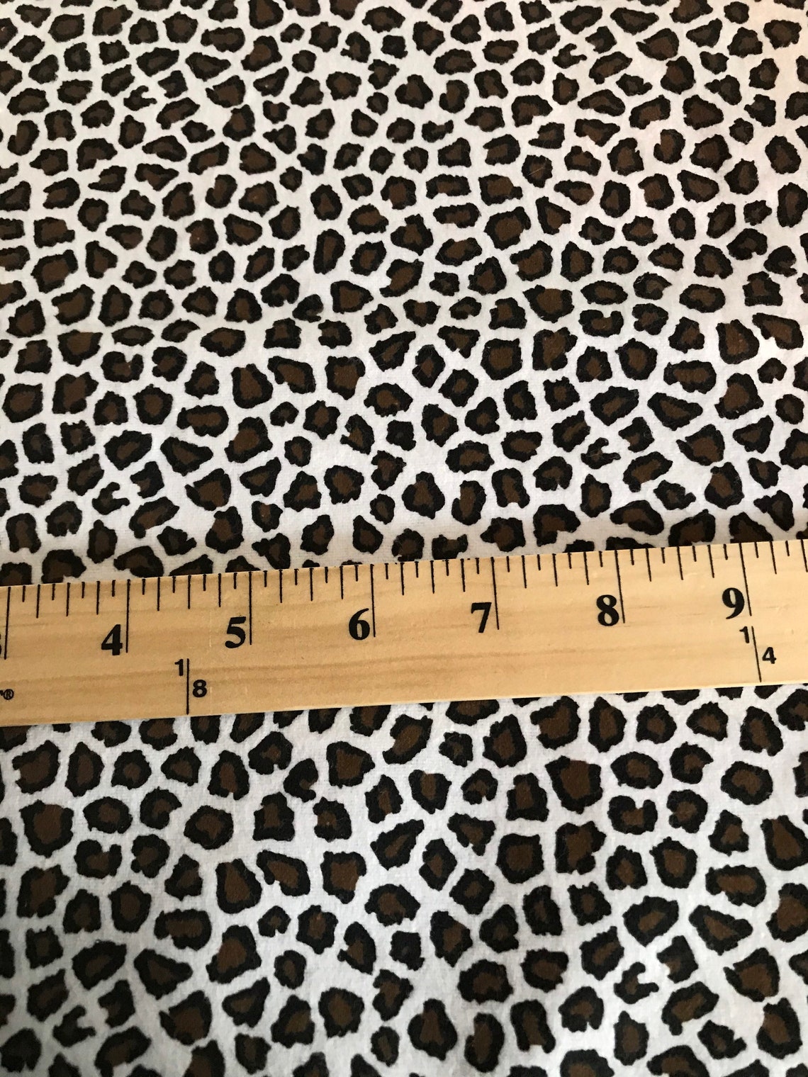 Cotton Flannel Animal print fabric 3 yards Etsy