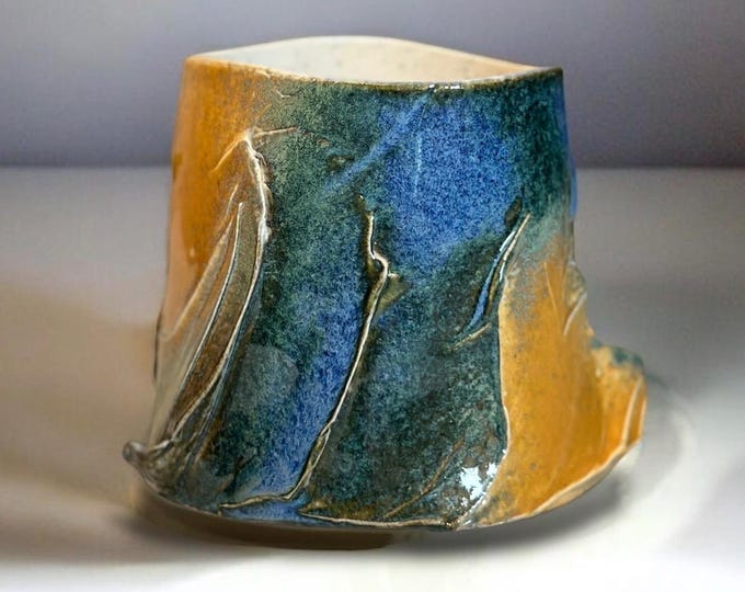 Featured listing image: Yunomi (Tea Cup) "Sunset Ocean"