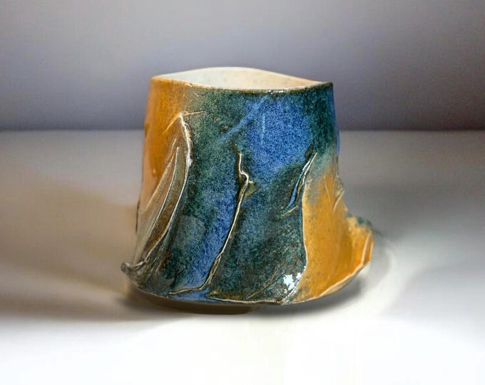 Featured listing image: Yunomi (Tea Cup) "Sunset Ocean"