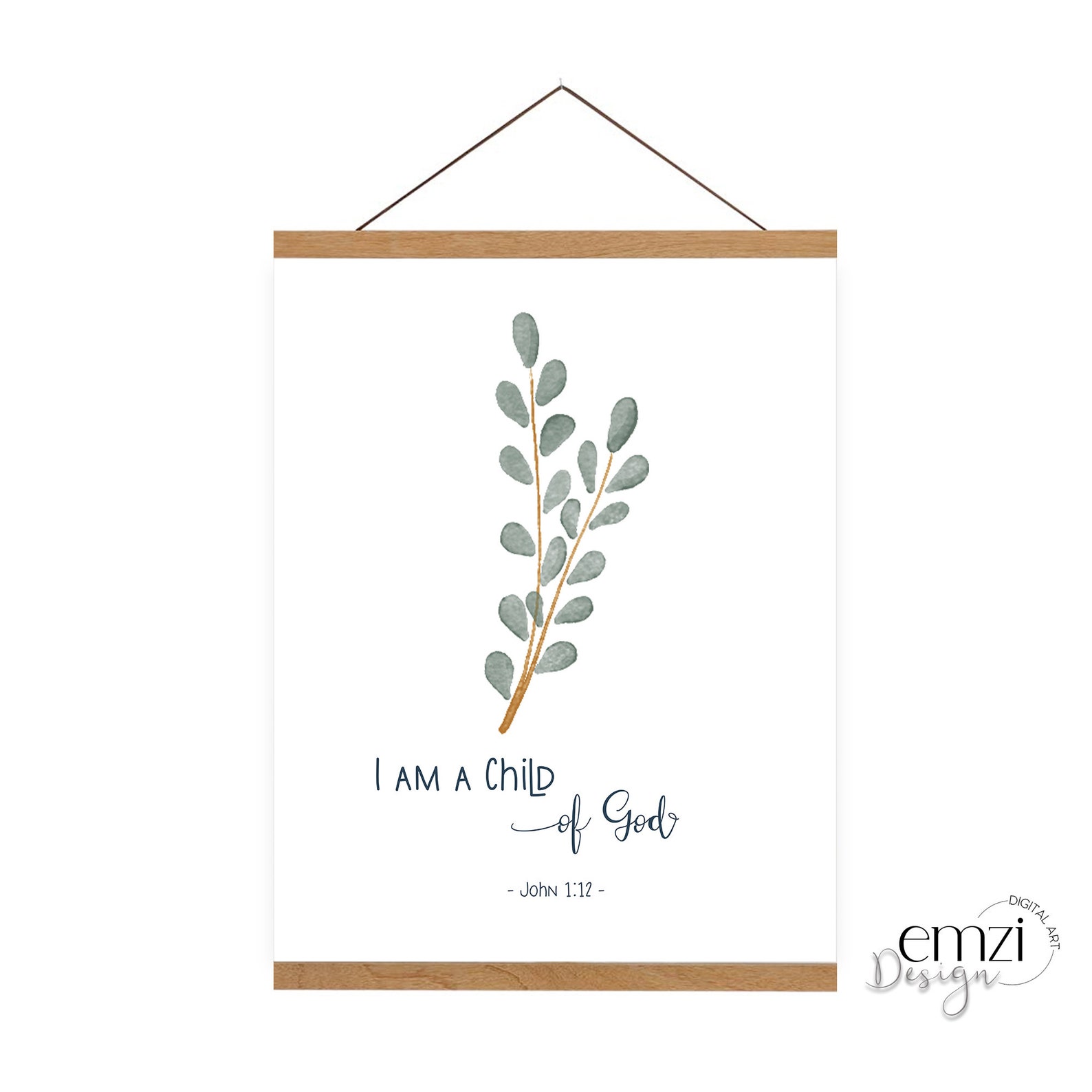 I Am Child of God John 112 Bible Verse Wall Art for Nursery Etsy