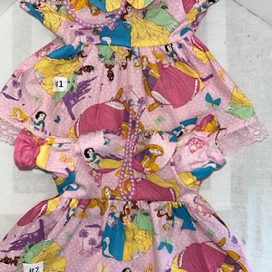 The Princesses Dress w/necklace for Cabbage Patch 16 - 18&quot;,Bitty Baby 15&quot;, Baby Alive 16&quot; Dolls