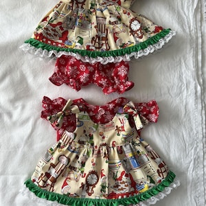 Last ones available, Mrs. Claus's Kitchen outfits for Cabbage Patch 16-18",Bitty Baby 15" and Baby Reborn 16" dolls