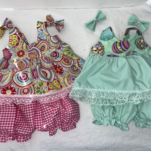 Spring/Summer Outfit: Easter Eggs and Paisley  for Build A bear, Overstuffed and 20" Cabbage Patch dolls