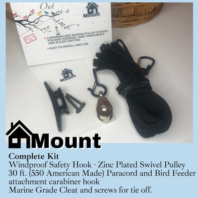 Out on a Limb, House Mount Lowering and Raising Pulley System for