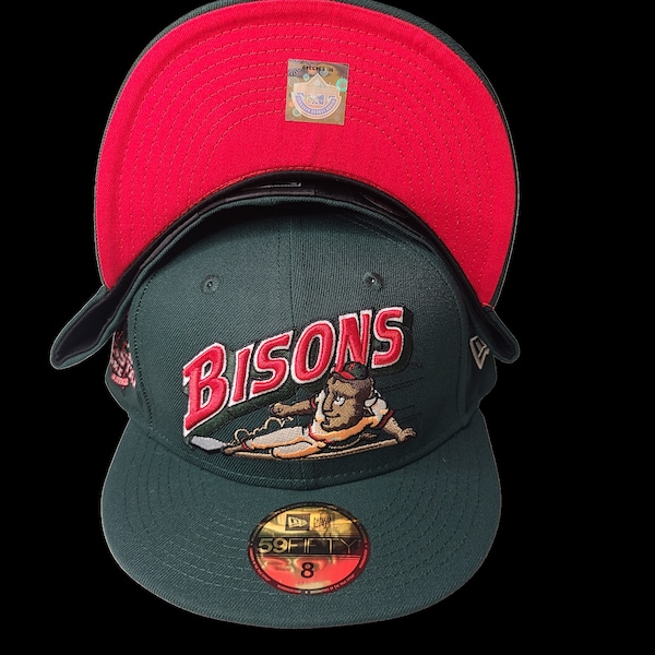 New Era: MiLB Bisons Dark Green Fitted Hat