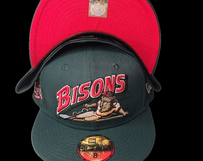 New Era: MiLB Bisons Dark Green Fitted Hat