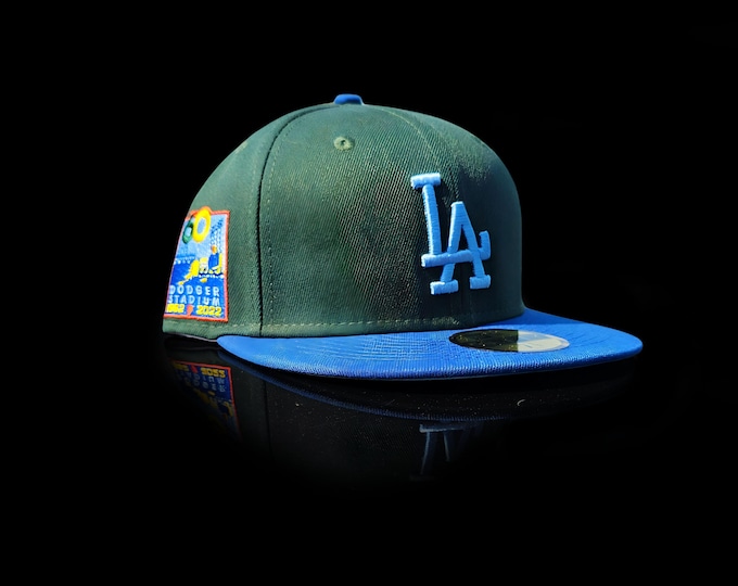 New Era 59Fifty 7 1/2 MLB Los Angeles Dodgers with 60th Anniversary side patch