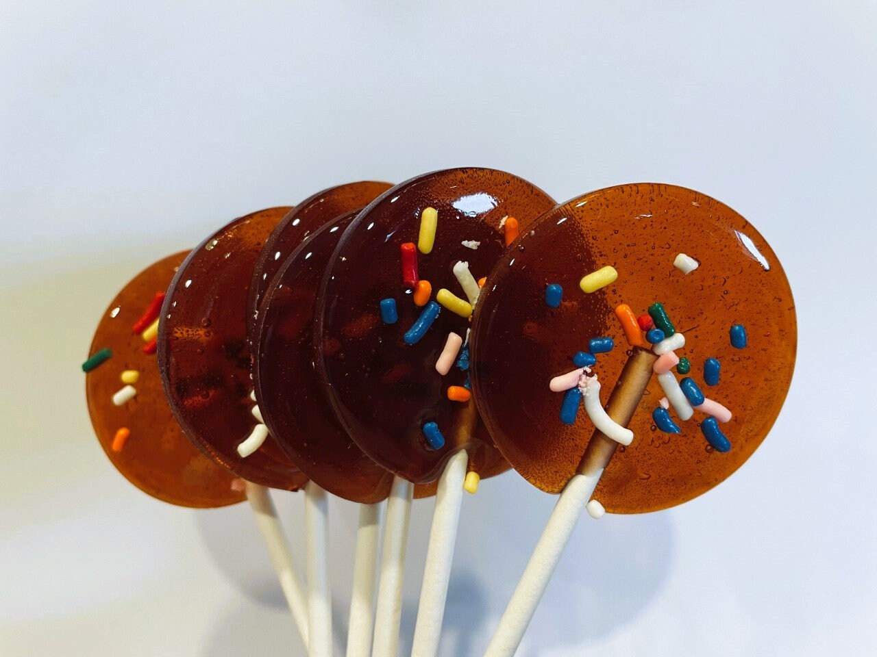 Chocolate Flavored Classic Lollipops 8set / Sweet Lollipops / Old