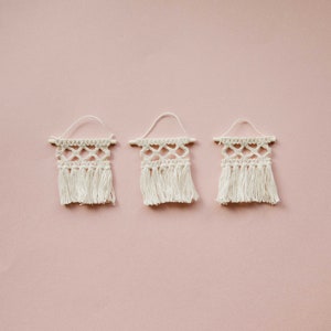 Miniature Macrame Wall Hanging- 1:12 Scale