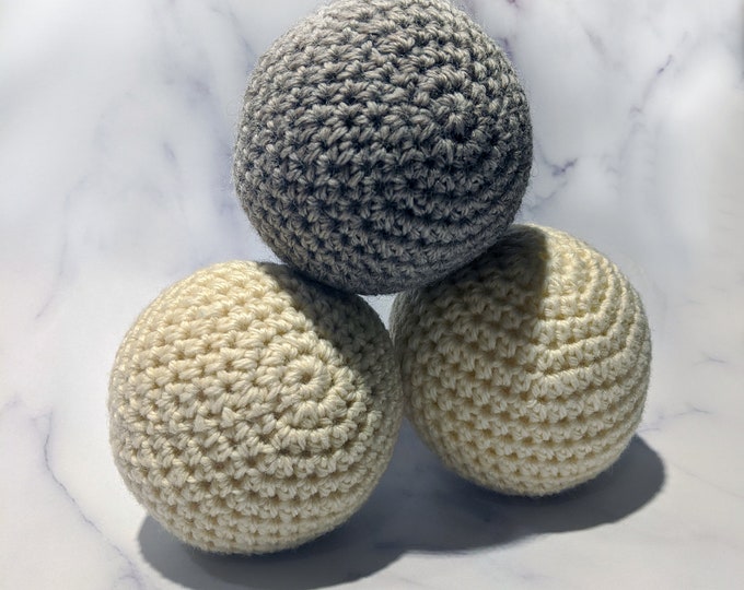 100 Wool Crocheted Dryer Balls Etsy