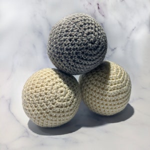 100% Wool Crocheted Dryer Balls