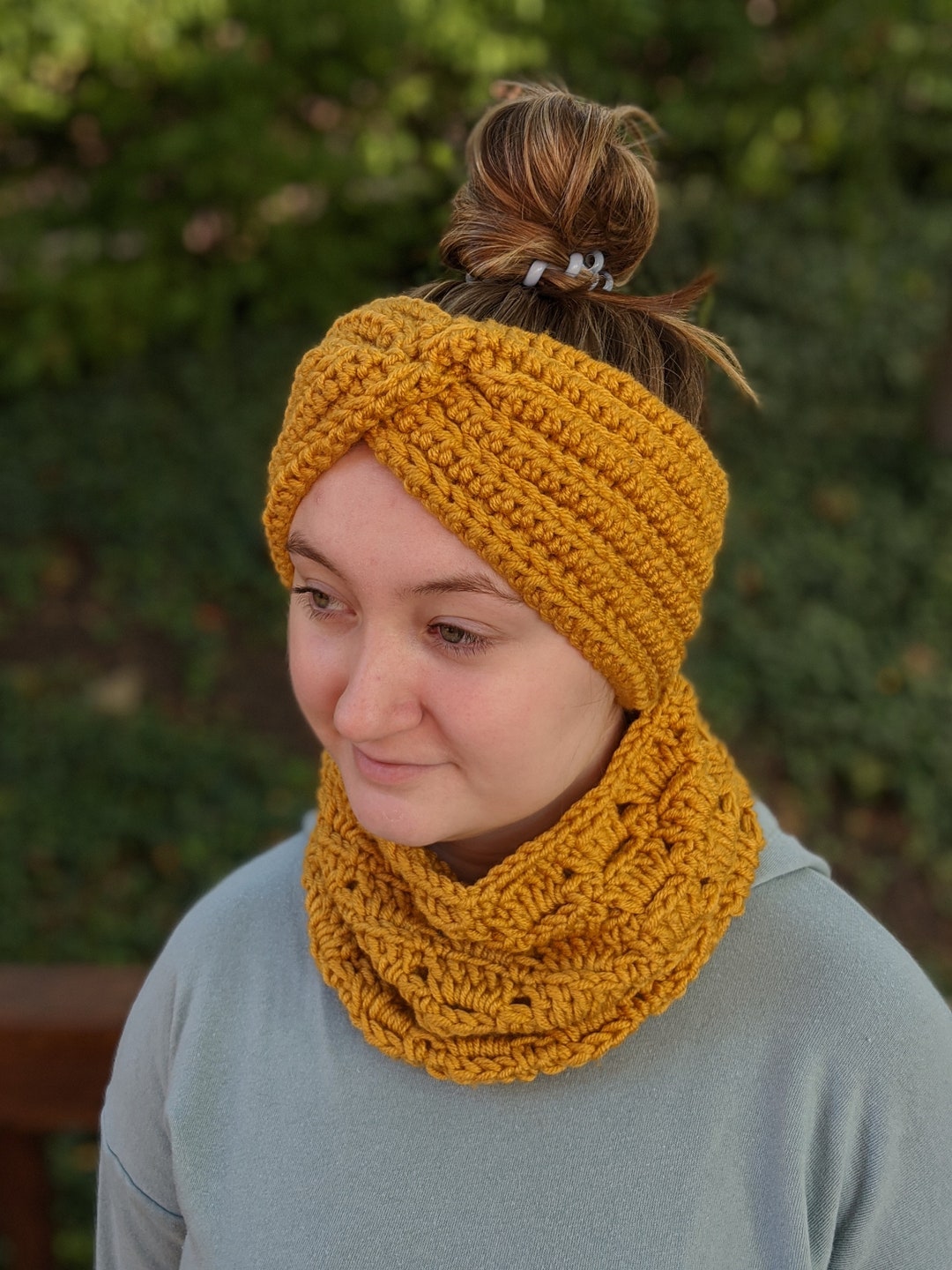 Crocheted Twisted Headband Ear-warmer - Etsy