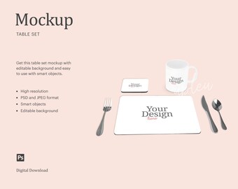 Dining Table Mockup Etsy