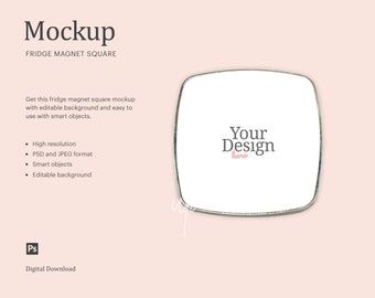 Download Fridge Magnet Mockup Etsy