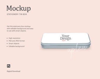 Download Large Pencil Tin Box Etsy