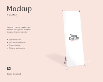 Download Banner Stand Mockup Etsy